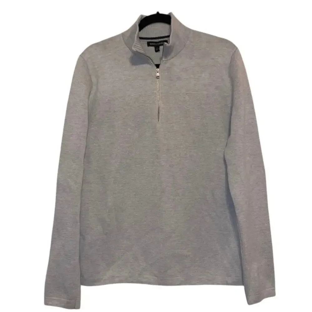 Banana Republic CoolMax Milano Quarter-Zip Pullover‎ Large
